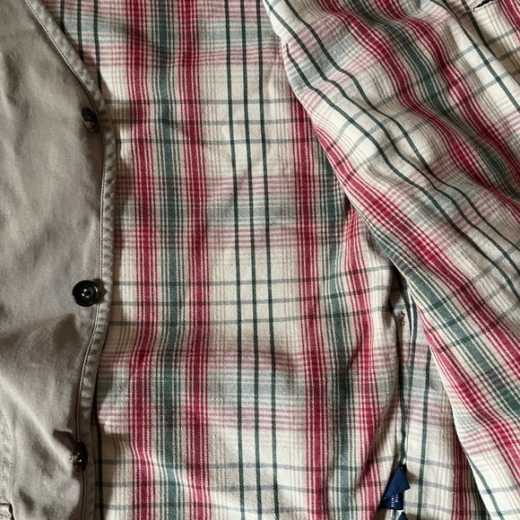 Vintage Tommy‎ Hilfiger MOUNTAIN OUTDOORS PATCH Expedition Plaid Khaki Vest XL - Picture 7 of 9